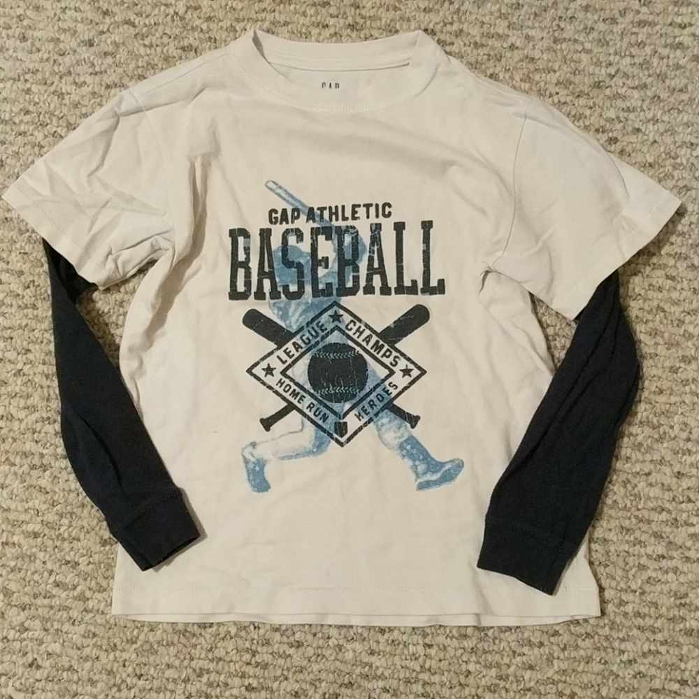 Boy's baseball long sleeve T-shirt